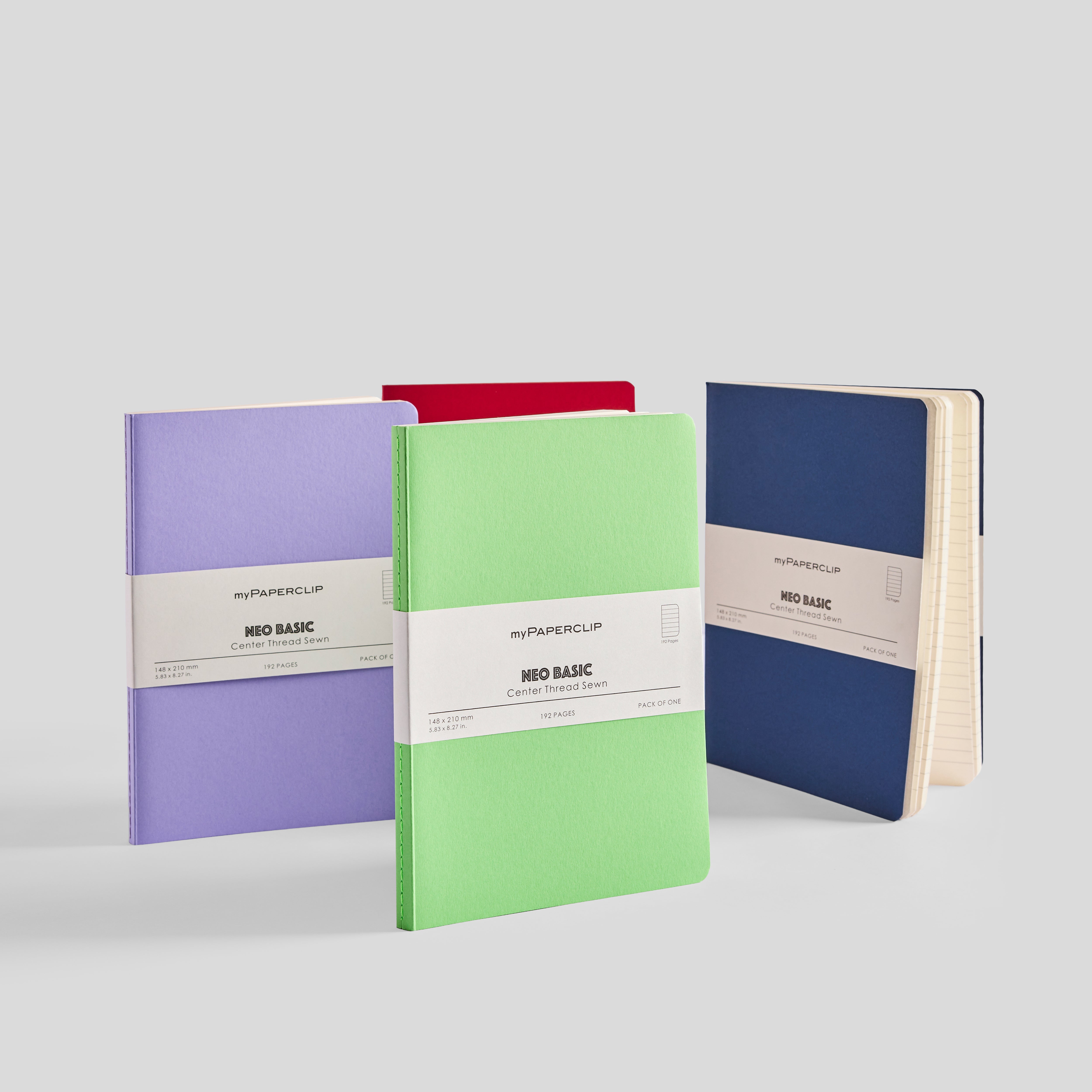Neo Basic Center Thread Sewn Notebook - A5 – myPAPERCLIP US