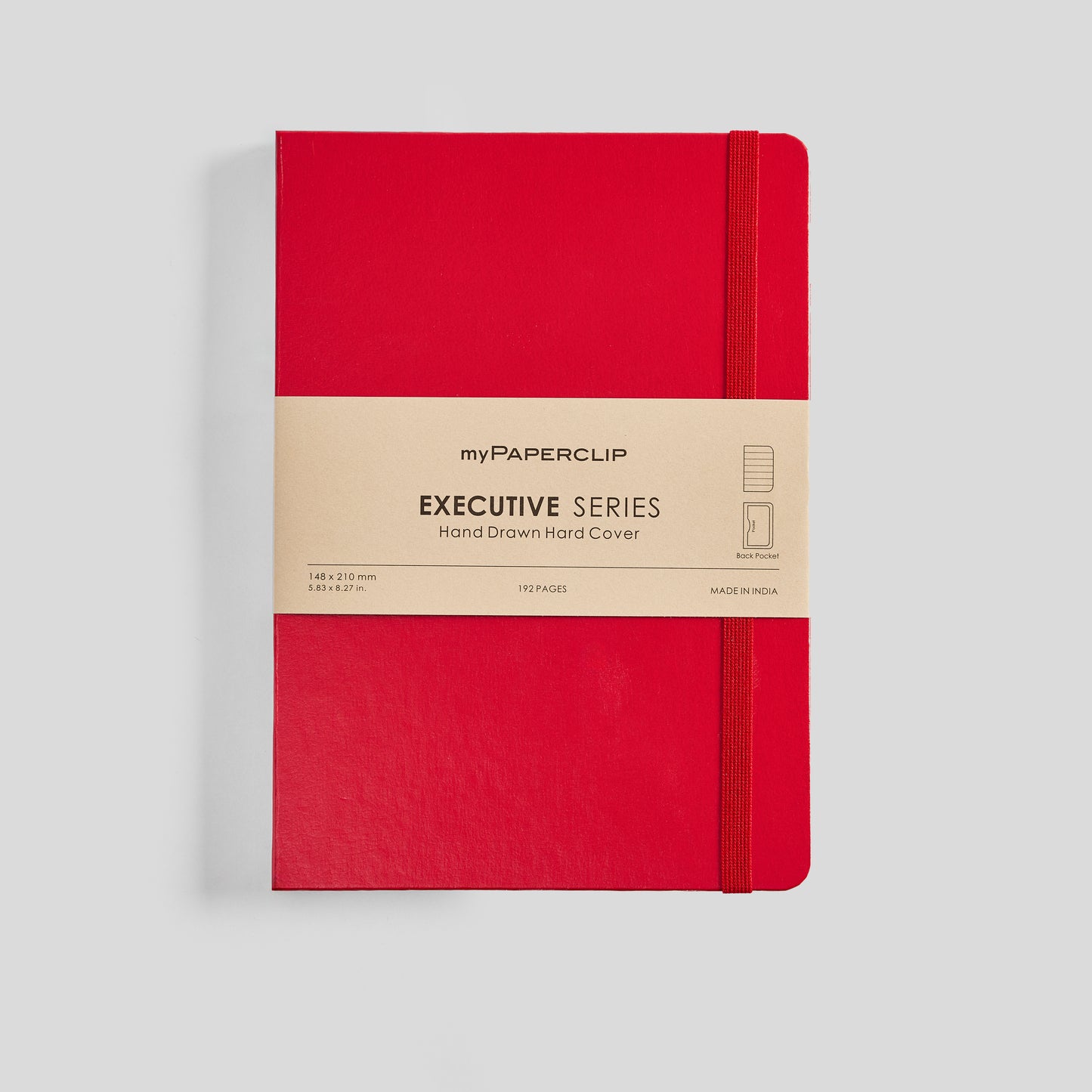 Executive Series Notebook (Hard Cover) - A5 (With Back Pocket)