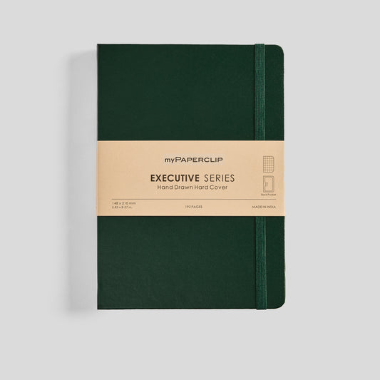 Executive Series Notebook (Hard Cover) - A5 (With Back Pocket)