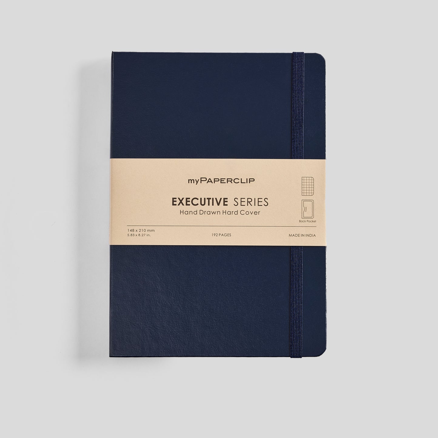 Executive Series Notebook (Hard Cover) - A5 (With Back Pocket)