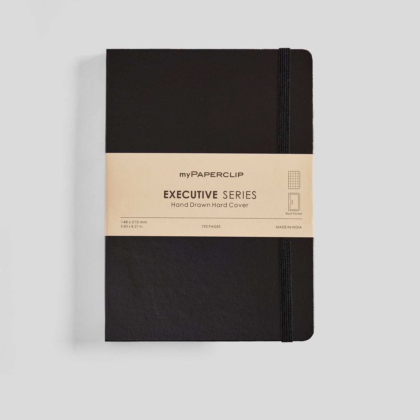 Executive Series Notebook (Hard Cover) - A5 (With Back Pocket)