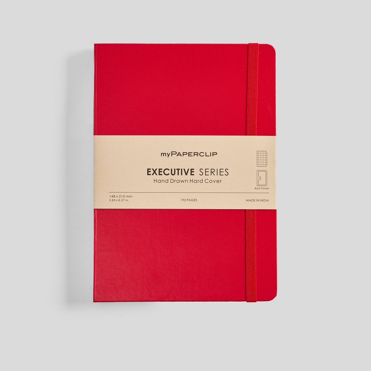 Executive Series Notebook (Hard Cover) - A5 (With Back Pocket)