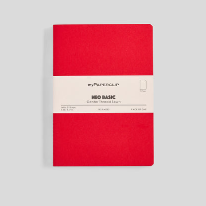 Neo Basic Center Thread Sewn Notebook - A5