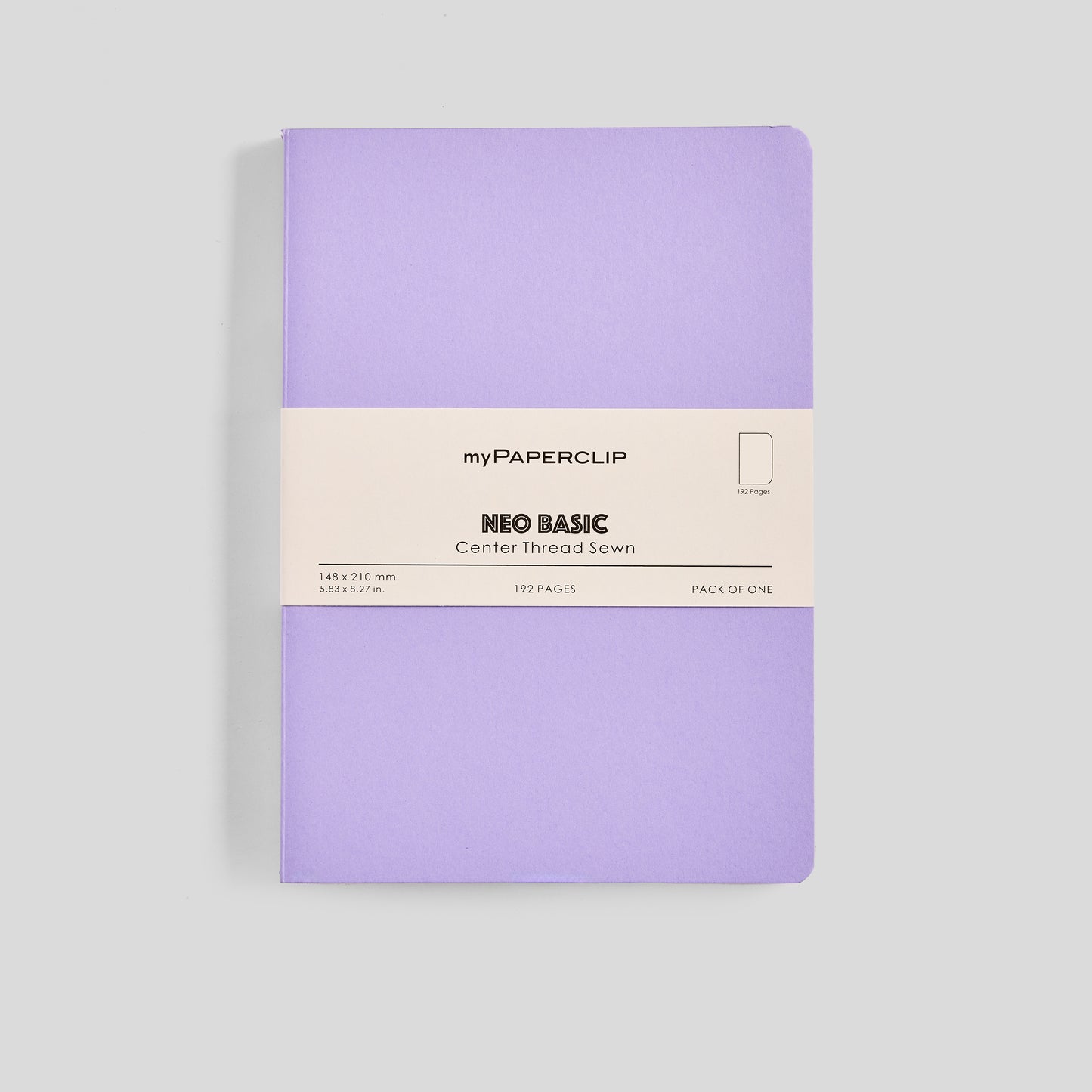 Neo Basic Center Thread Sewn Notebook - A5