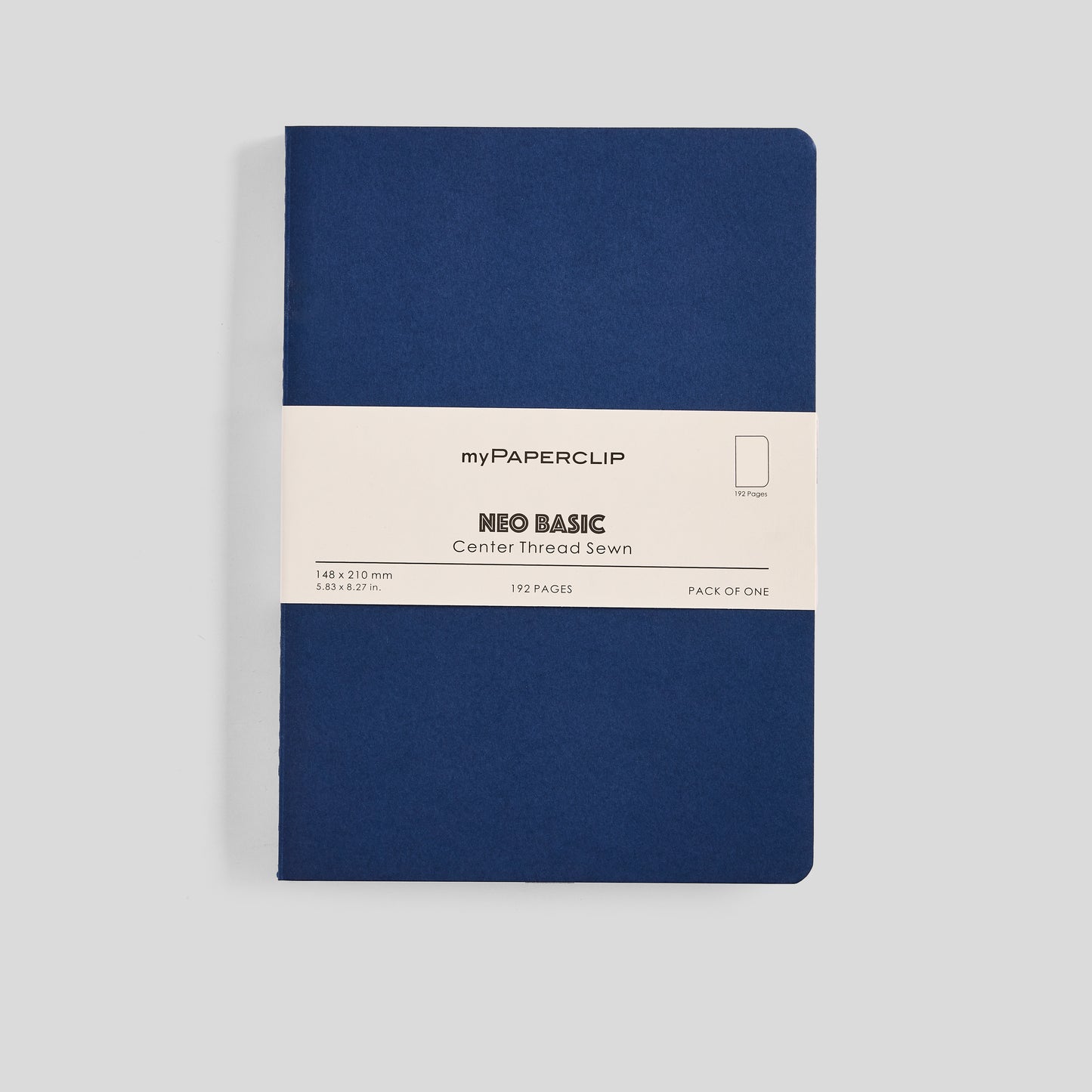 Neo Basic Center Thread Sewn Notebook - A5