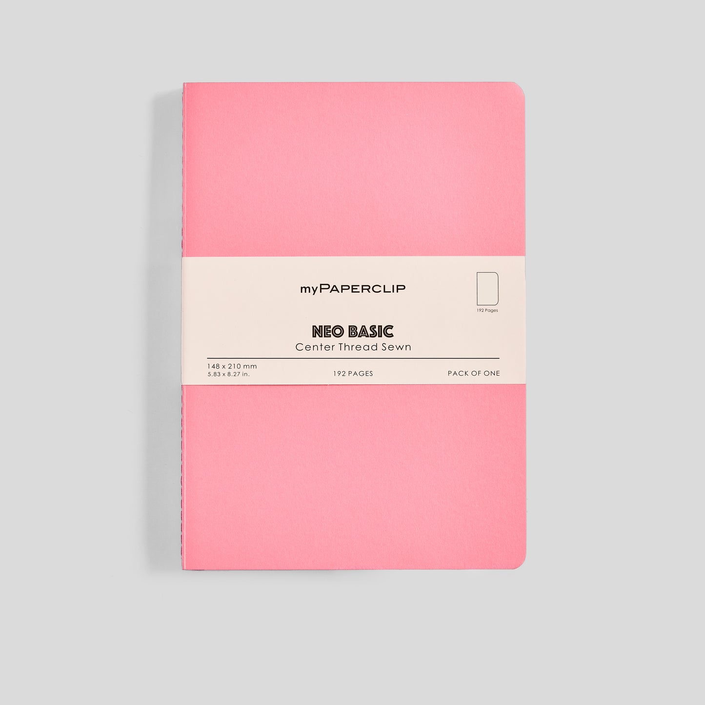 Neo Basic Center Thread Sewn Notebook - A5