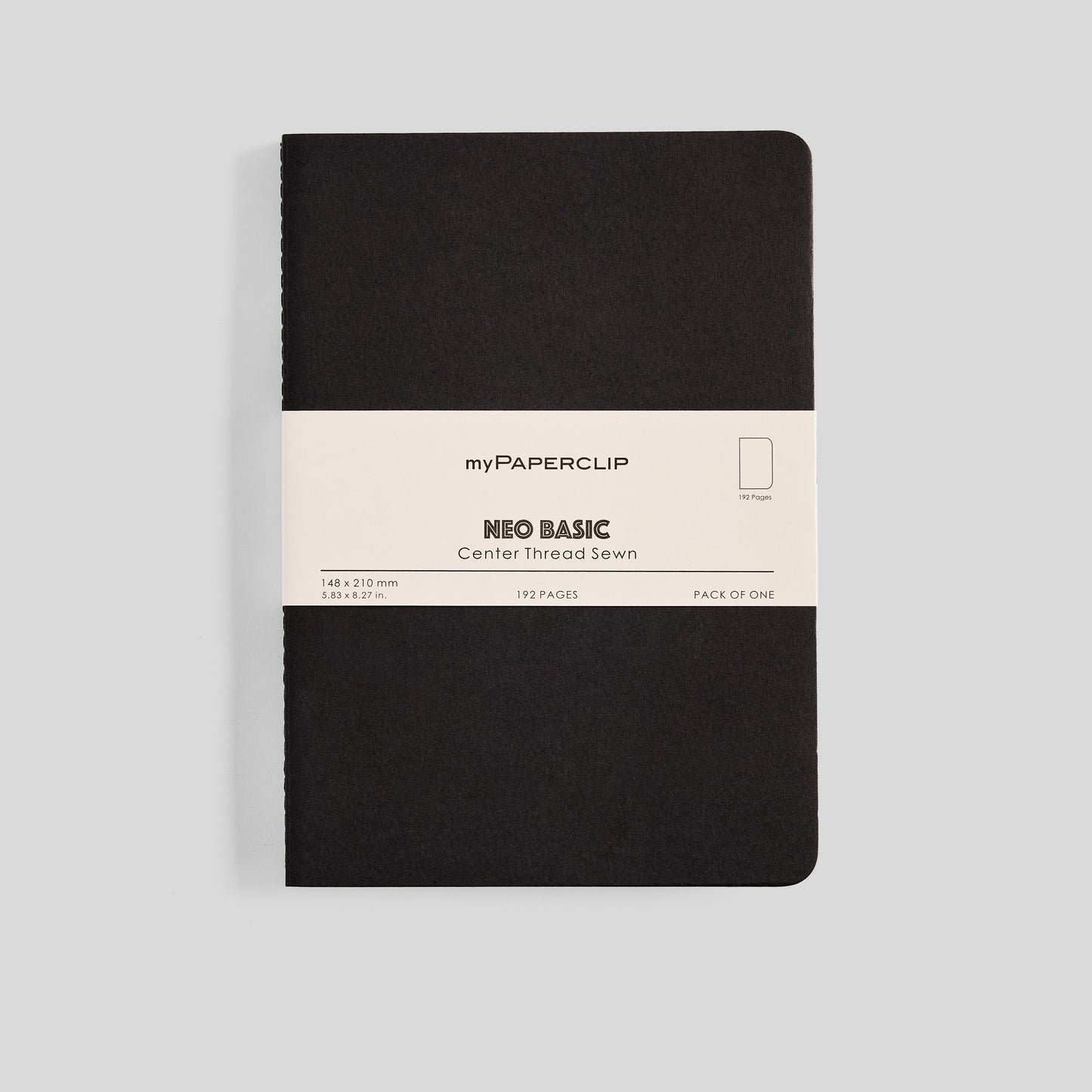 Neo Basic Center Thread Sewn Notebook - A5