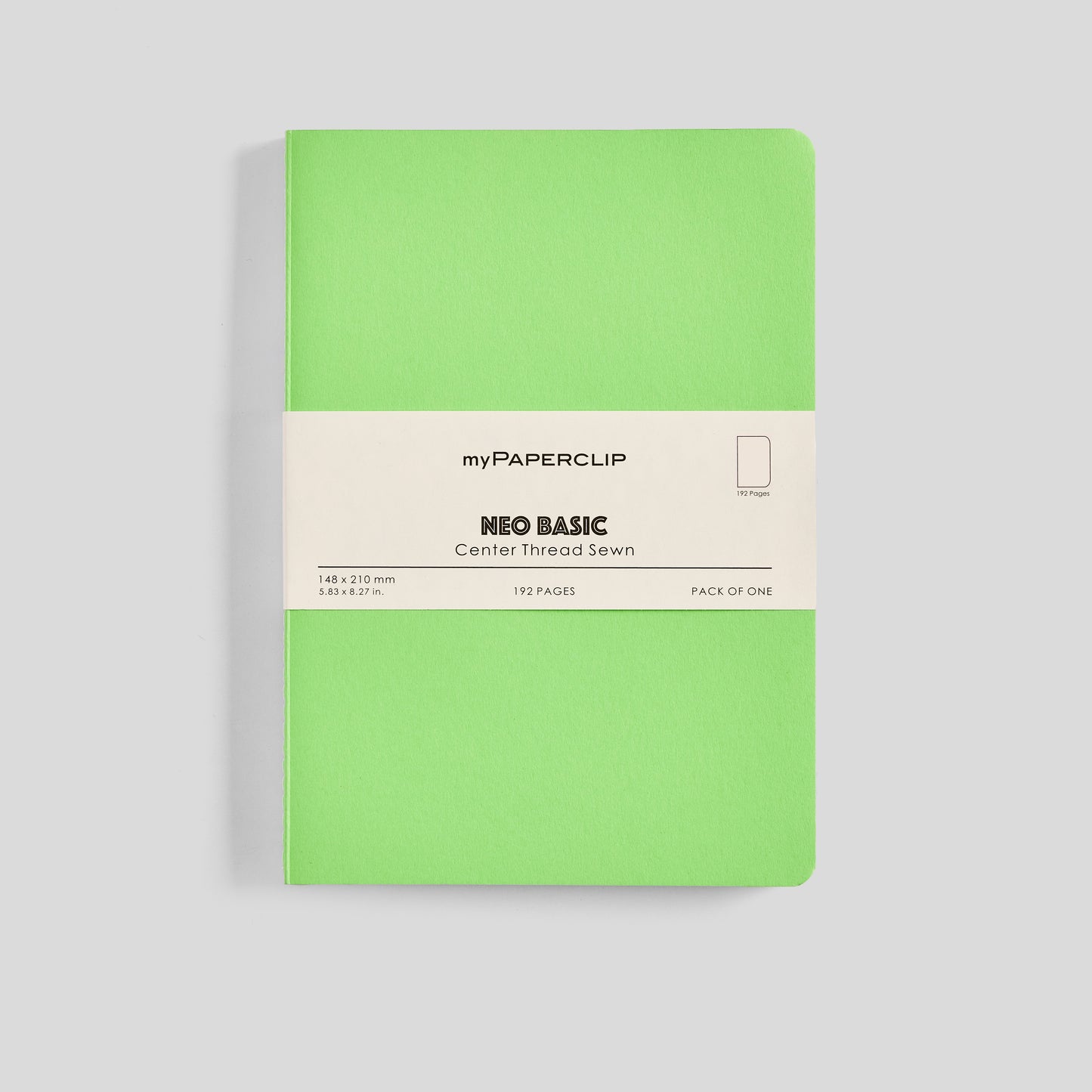 Neo Basic Center Thread Sewn Notebook - A5