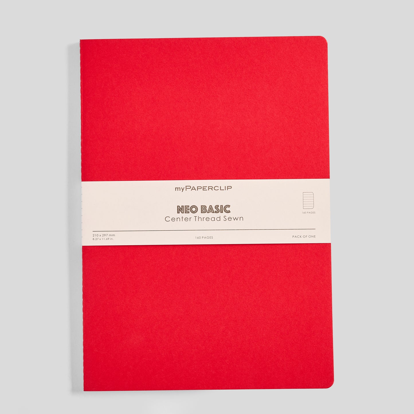 Neo Basic Center Thread Sewn Notebook - A4