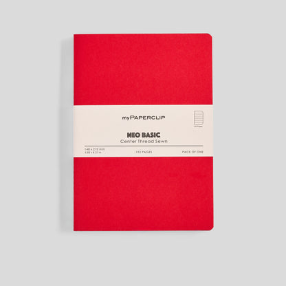 Neo Basic Center Thread Sewn Notebook - A5