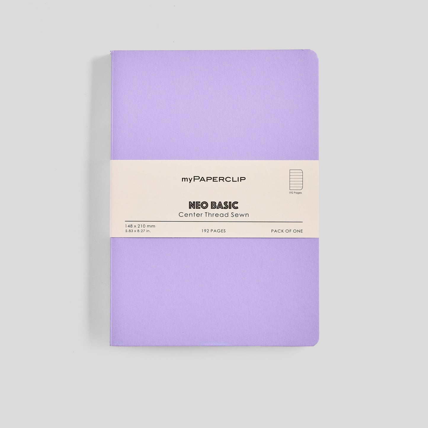 Neo Basic Center Thread Sewn Notebook - A5