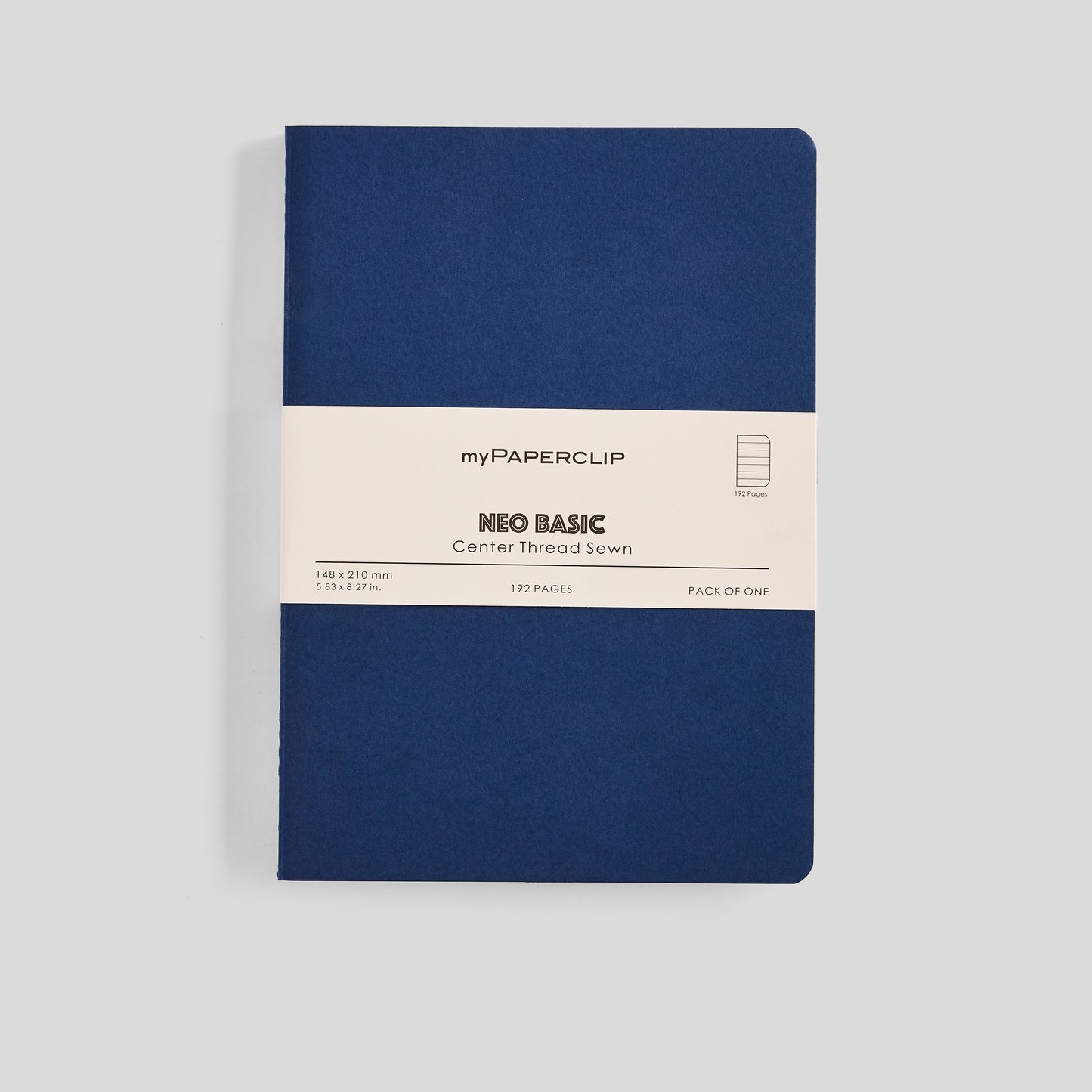 Neo Basic Center Thread Sewn Notebook - A5