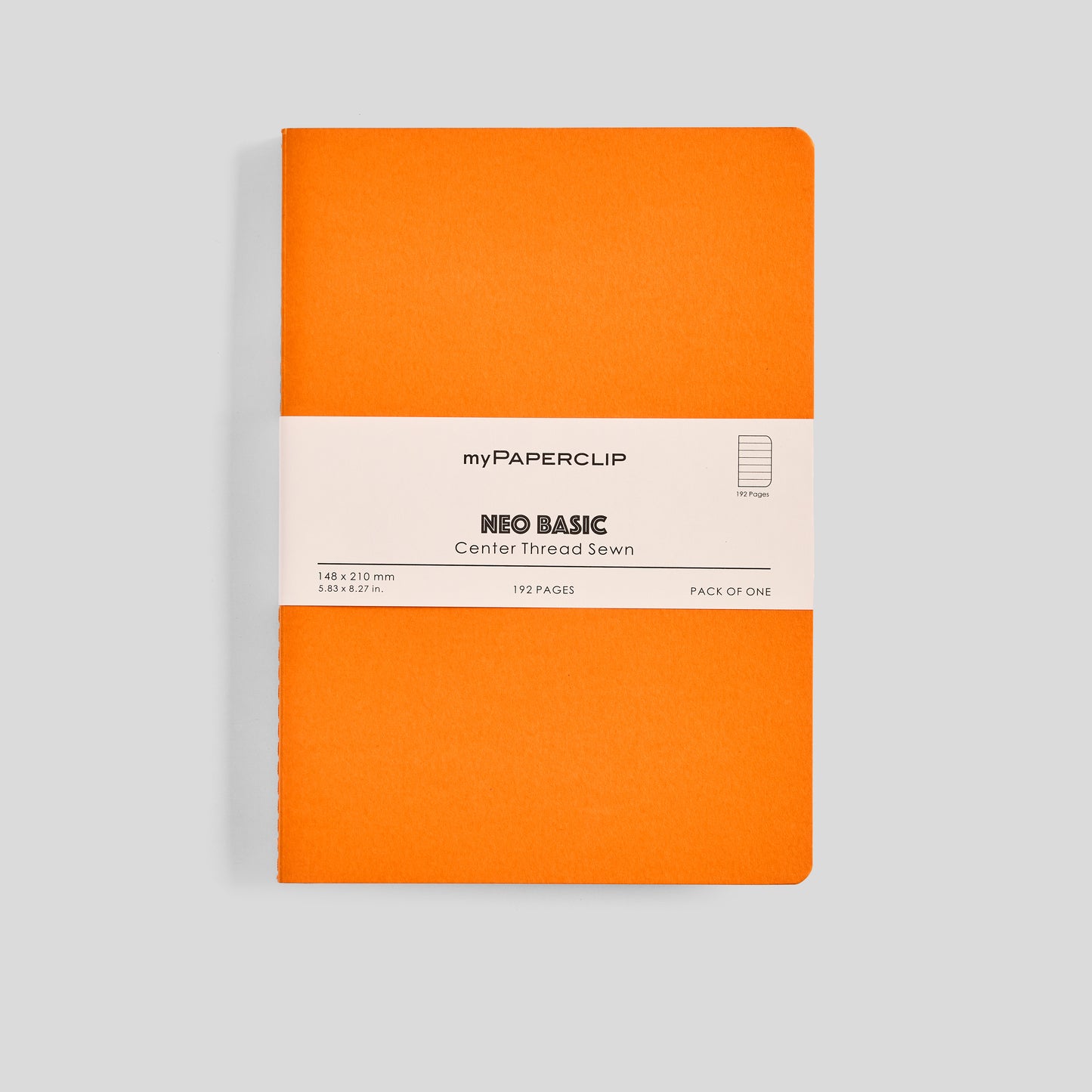 Neo Basic Center Thread Sewn Notebook - A5