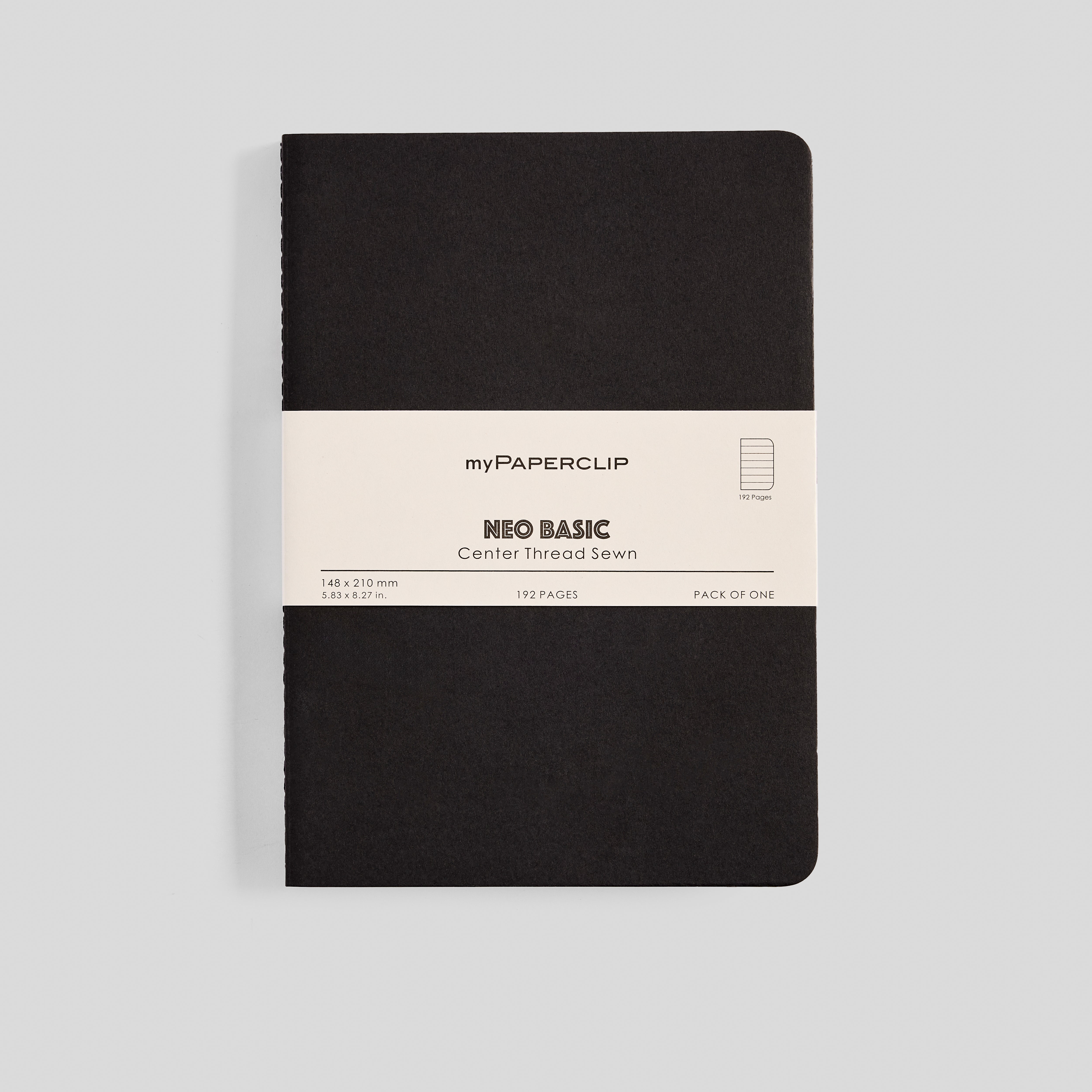 notebookページ Neo Basic Center Thread Sewn Notebook - A5 – myPAPERCLIP US