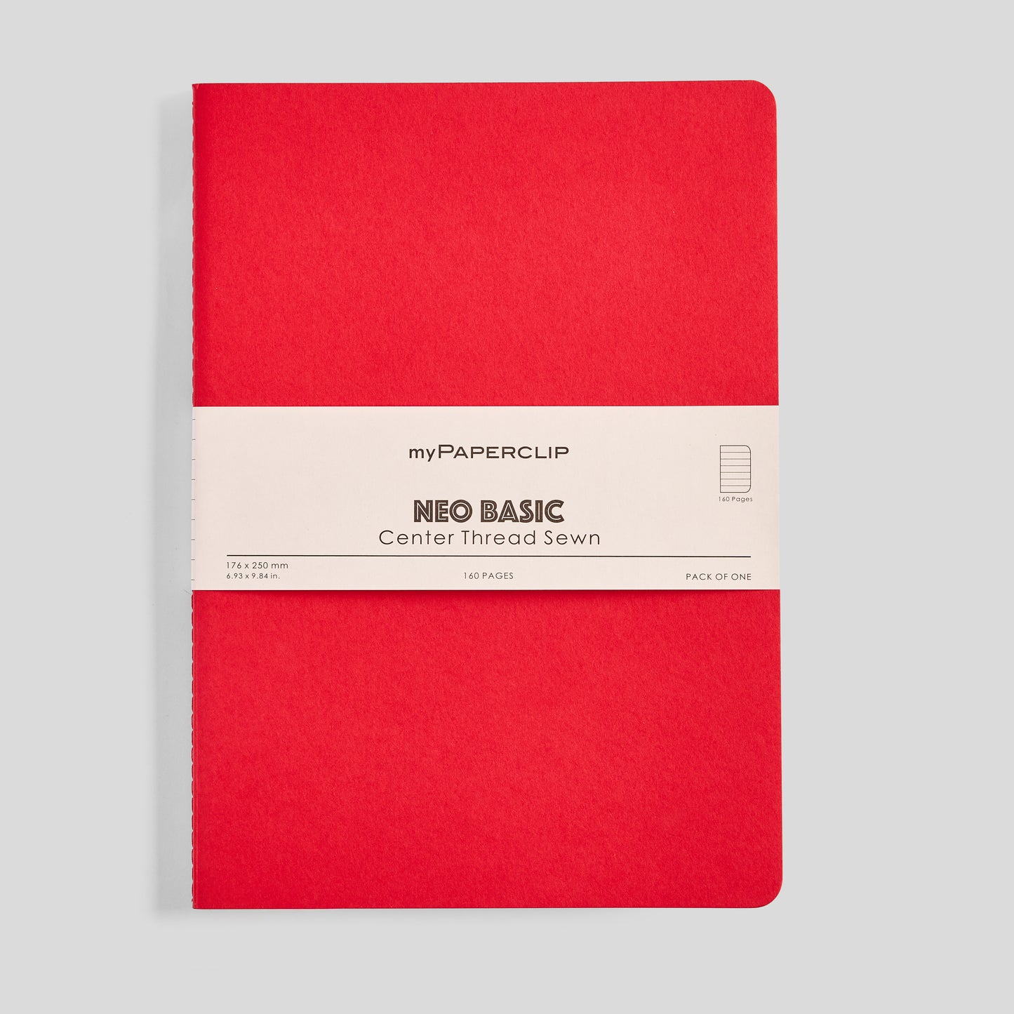 Neo Basic Center Thread Sewn Notebook - B5
